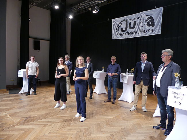Podiumsdiskussion des Jugendparlamentes Herxheim-Hayna