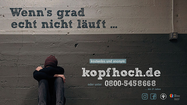 "Kopfhoch" Online- und Telefonberatungsstelle für Kinder und Jugendliche in der Oberpfalz