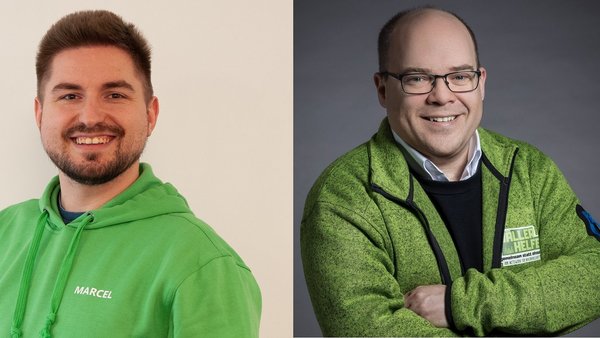 Porträts von Björn Flick und Marcel Schäfer