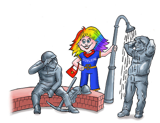 Mut machen! Steele bleibt bunt