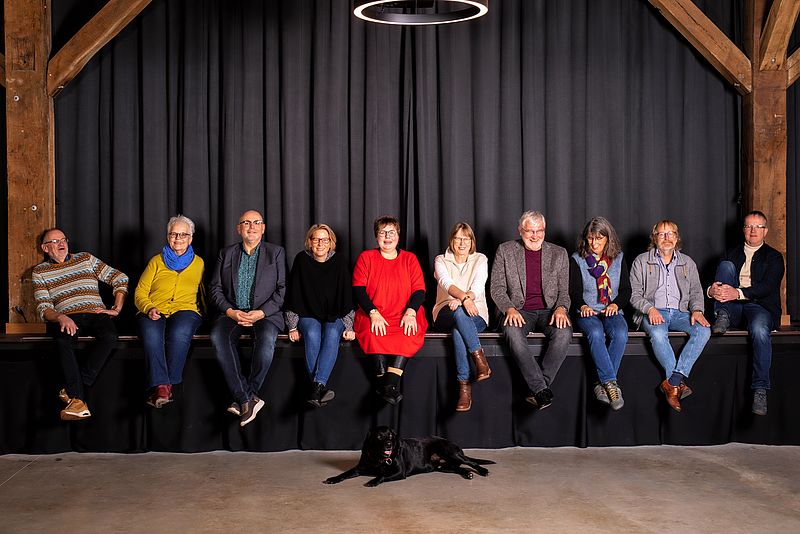 Kernteam auf der großen Bühne