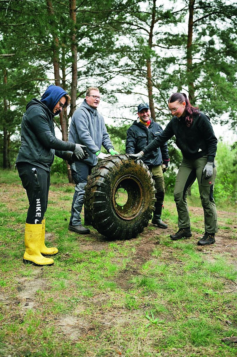 Müll aus dem Muldestausee