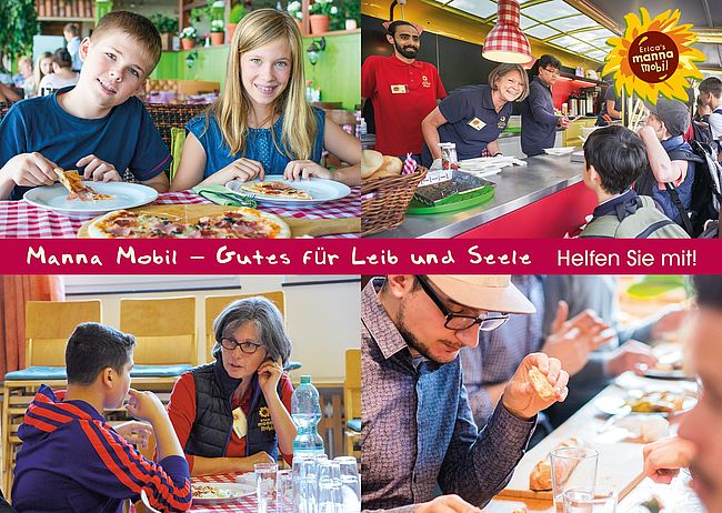 Manna Mobil - Gutes für Leib und Seele! - Kostenfreie Mittagstische und gute Gemeinschaft für Kinder und Jugendliche