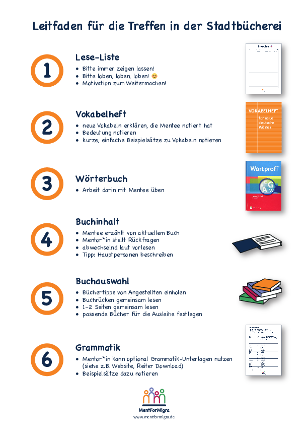 Wir wecken Lesefreude und bringen unsere Mentees von der Alltagssprache zur Bildungssprache.