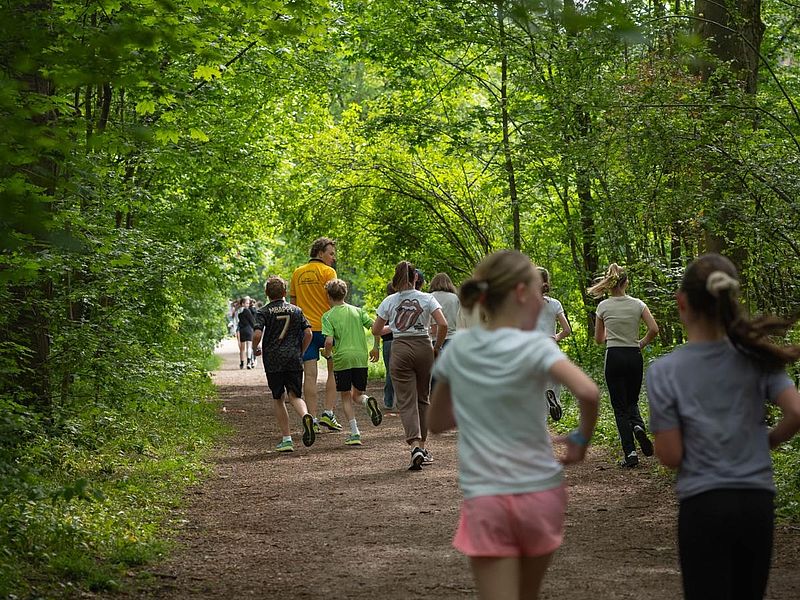 Laufen bis das Licht angeht
