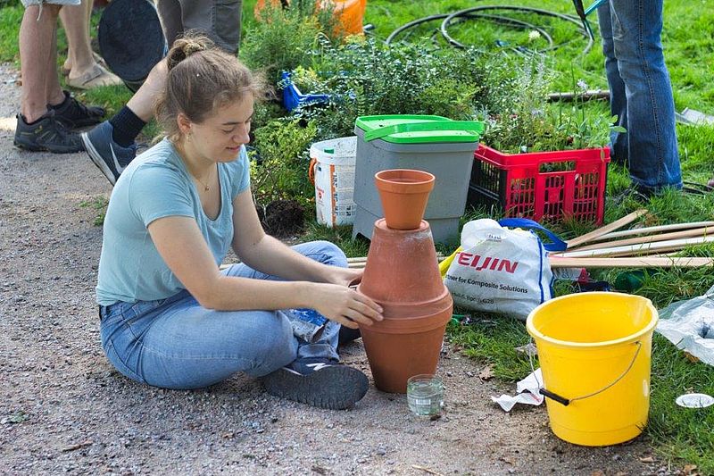 Vorbereitung für Gärten der Zukunft