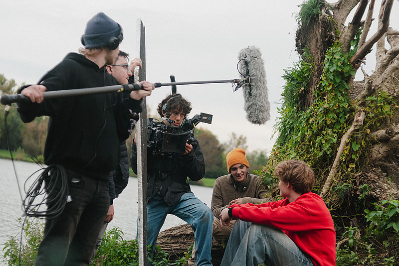 Das Team bei der Arbeit